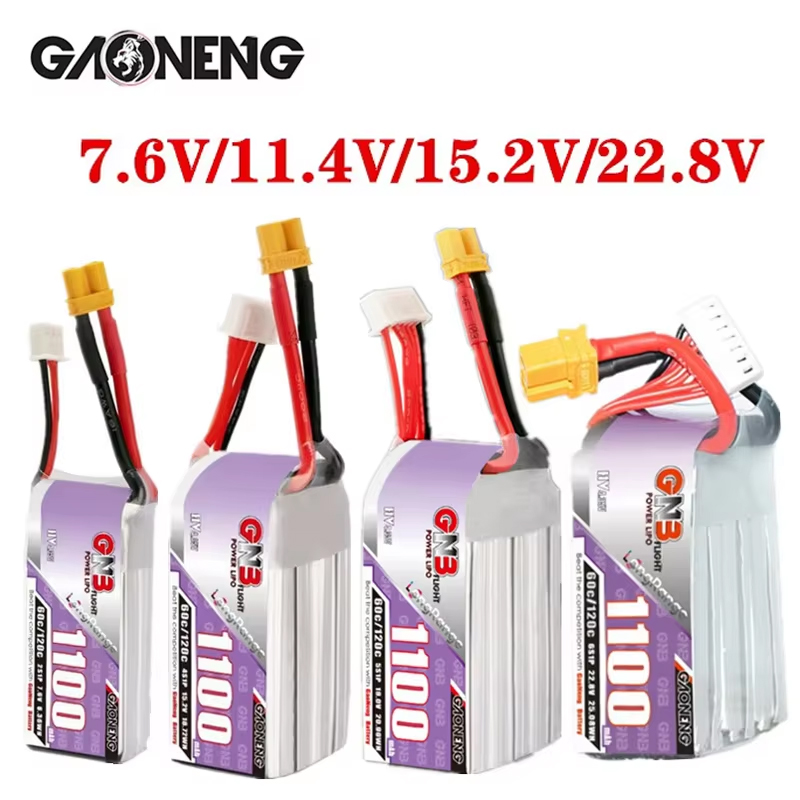 Drone Racing Battery - Pin Lipo GNB 1100mAh 2S 3S