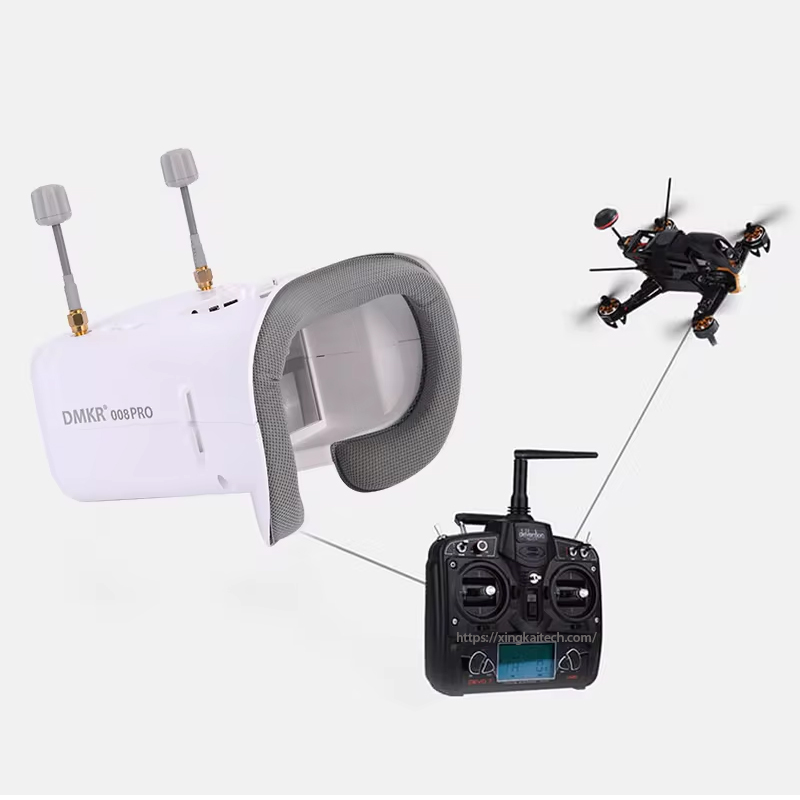 5.8G 4.3 Inch HD LCD FPV Goggl - đánh giá và giá Drone Racing Goggles